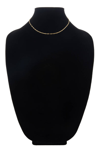 Urbanista - 18K Gold Filled Paperclip Link Necklace