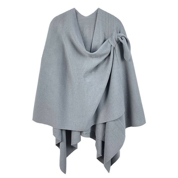Fashion City - Solid Ruana with Shoulder Strap