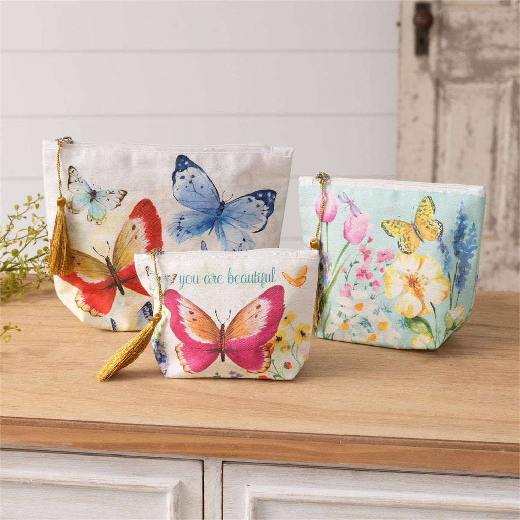 Audrey's Home & Gift - Travel Bags - Butterflies (Pk/03 Ast)