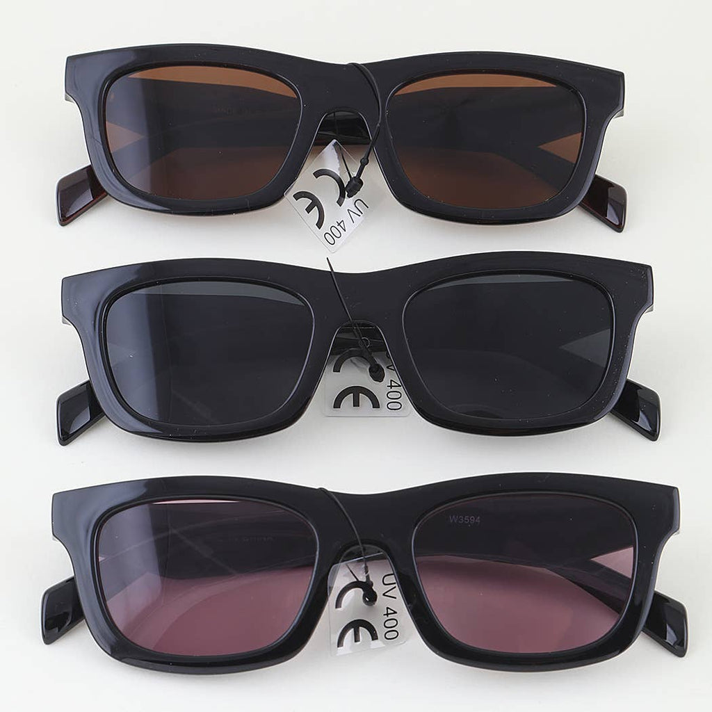 3AM BY H&D ACCESSORIES - Modern Diamond Cut Frame Sunglasses