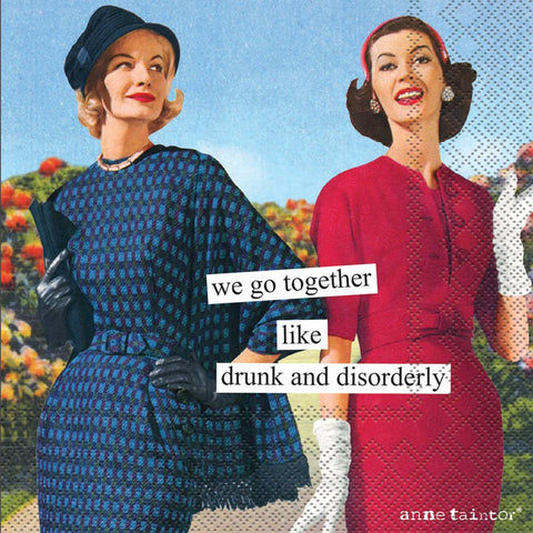 Boston International - Paper Cocktail Napkins Pack of 20 Anne Taintor Disorderly