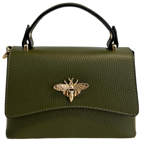MODARNO - Women's shoulder bag in genuine leather with Ape closure
