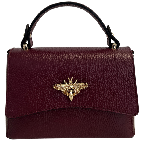 MODARNO - Women's shoulder bag in genuine leather with Ape closure