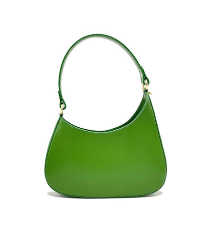 Suie Valentini srl - Genuine leather shoulder bag, made in Italy, art.112412: Green