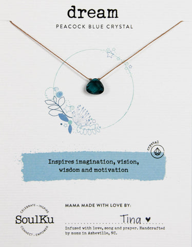 SoulKu - Peacock Blue Soul Shine Necklace to Dream - SS12
