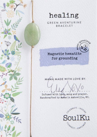SoulKu - Green Aventurine All One Bracelet for Healing - AO4