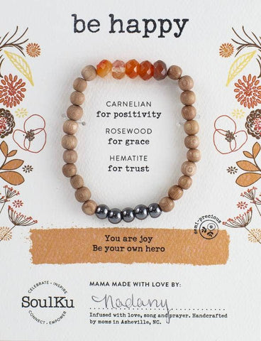 SoulKu - Carnelian Be Your Own Hero Bracelet to Be Happy - BYOHCA