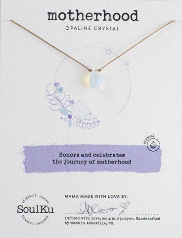 SoulKu - Opaline Crystal Soul Shine Necklace for Motherhood - SS07
