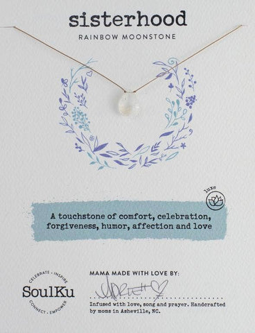 SoulKu - Moonstone Luxe Necklace for Sisterhood - OLOVE09