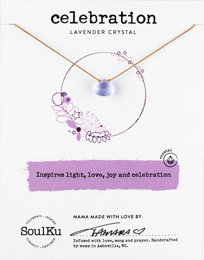 SoulKu - Lavender Soul Shine Necklace for Celebration - SS03