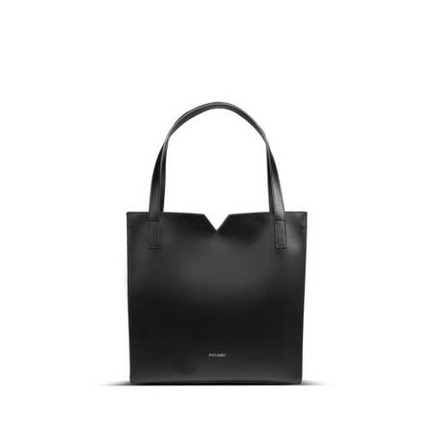 Alicia - Recycled Vegan Tote Bag II - Black Pebbled: OS / Black Pebbled