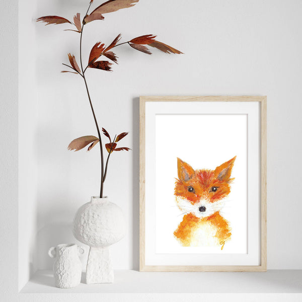 claire jordan designs - Fox Nursery Artwork | Woodland Animals Print: 8 x 10
