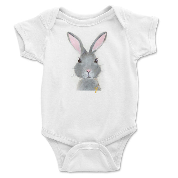 claire jordan designs - Bunny animal baby clothing onesie (unisex)