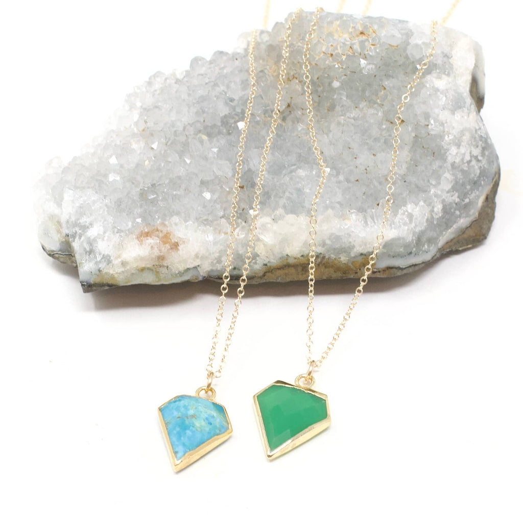Crafts & Love - Gemstone Diamond Necklace