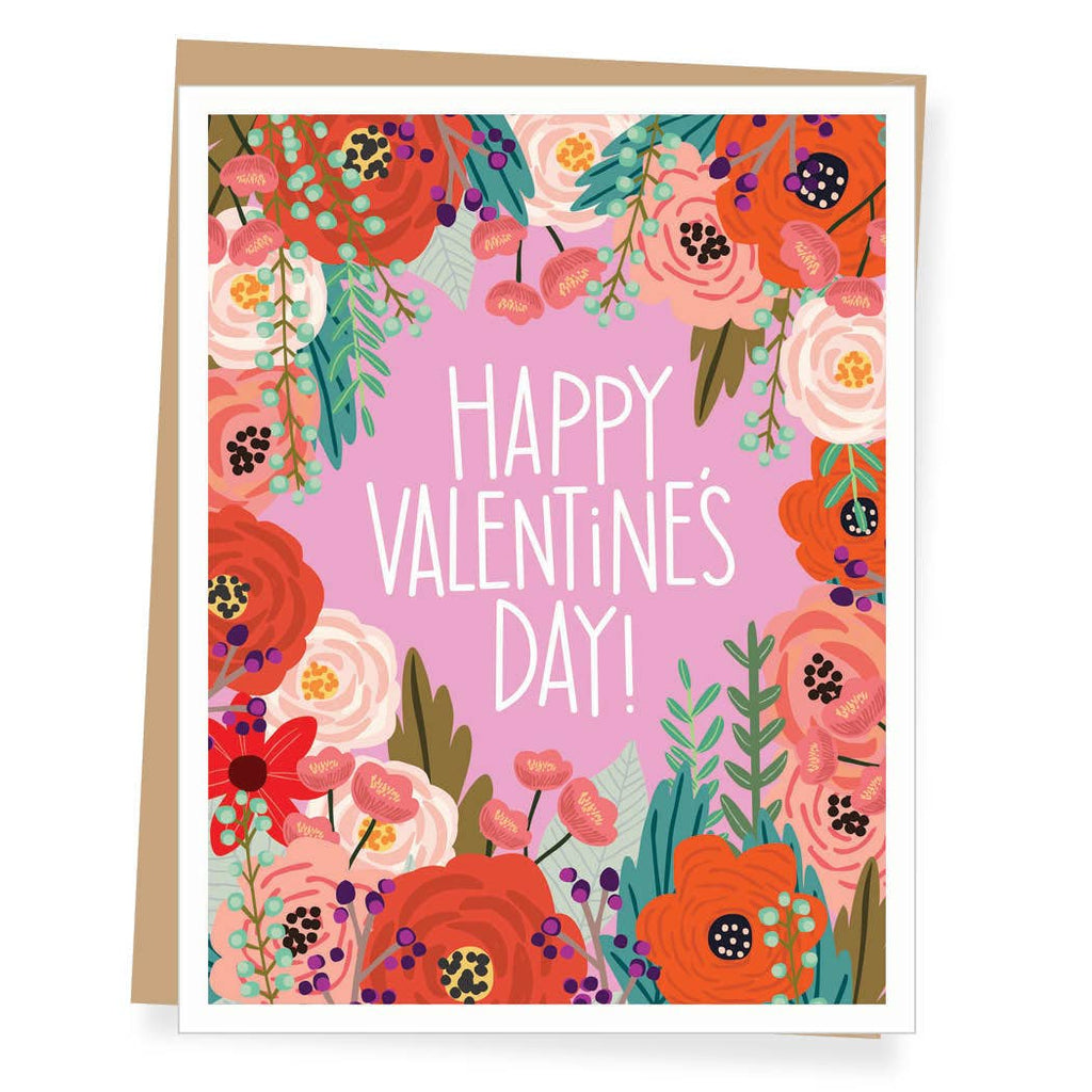 Apartment 2 Cards - Floral Valentine's Day Card