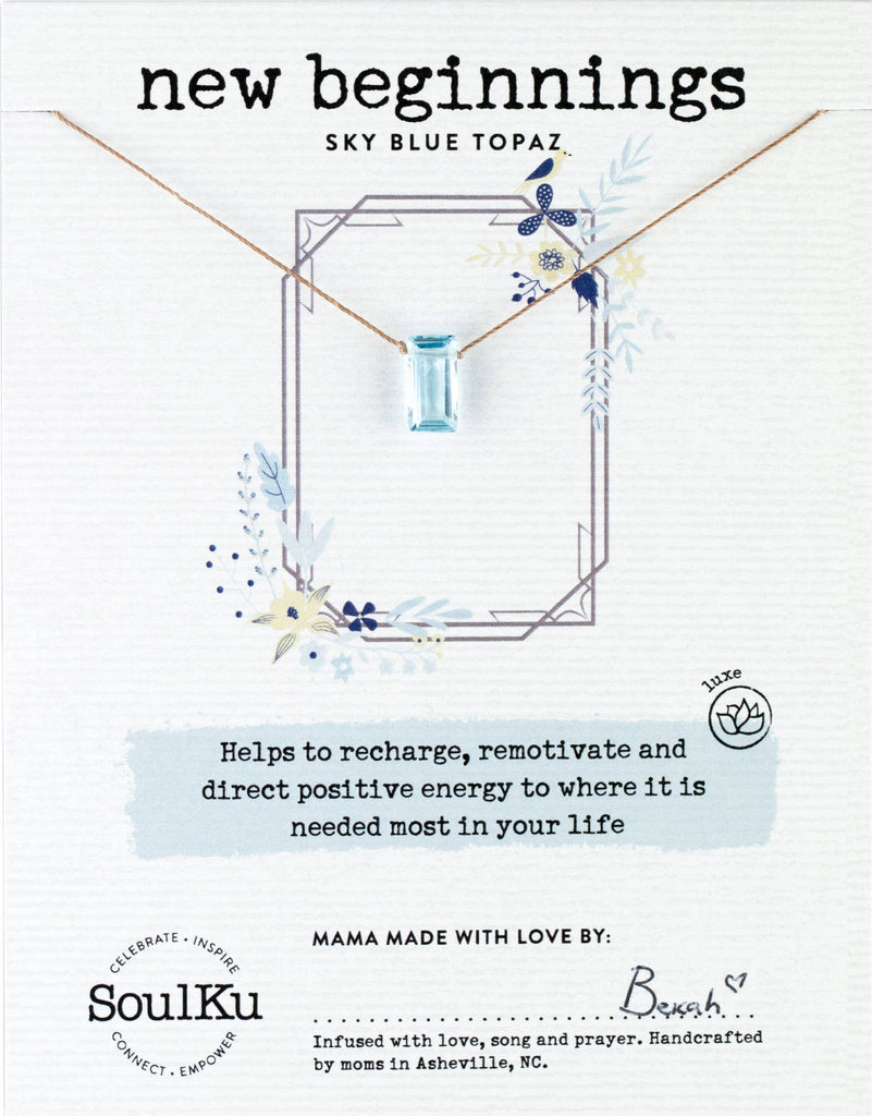 SoulKu - Sky Blue Topaz Refined Necklace for Manifest - NREFN03